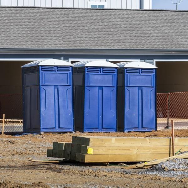 Heavy-duty construction site porta potty in Oroville, California